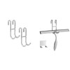 Simtive 12-Inch Shower Squeegee Set with Hooks
