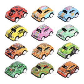 KQOZG Pull Back Cars, 5 Pieces Mini Push and Go Car Toy, Pull Back Racing Vehicles for 2 3 5 Years Old Boys Party Bags Filler