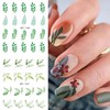 Summer Nail Art Sticker Green Leaf Water Transfer Nail Sticker