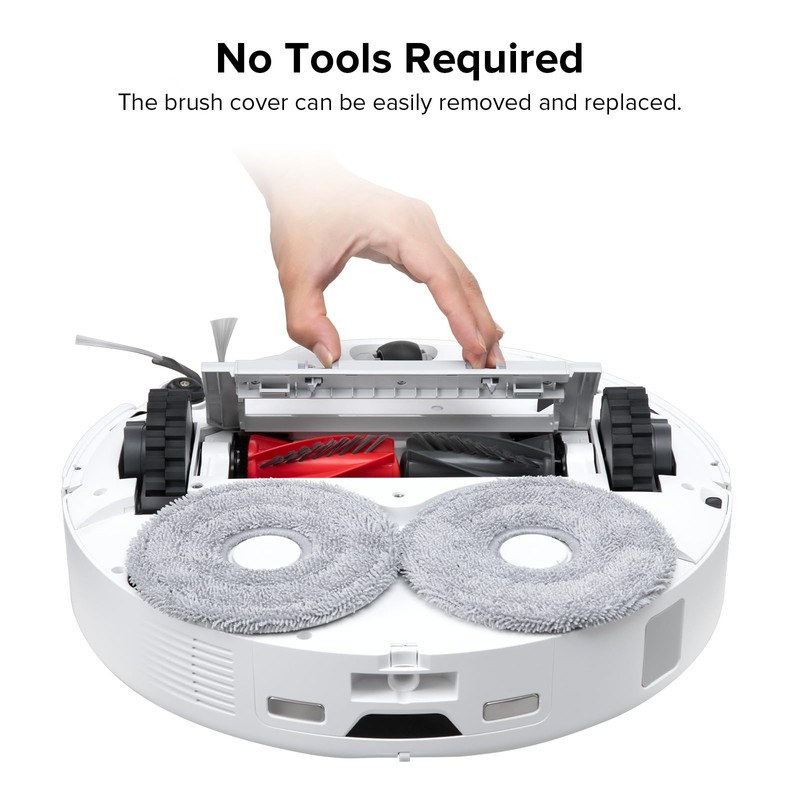 roborock Rubber Main Brush Cover Replacement Qrevo Curv, Qrevo Edge,
