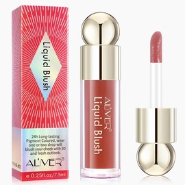 Viral Liquid Blush Aliver 5 Shades Set | Lightweight, Long-Lasting Matte Liquid Blush for Natural Cheek Color & Smooth, Flawless Finish