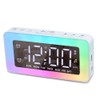 LED Digital Clock Luminous Electronic Alarm Clock Mirror Surface Night