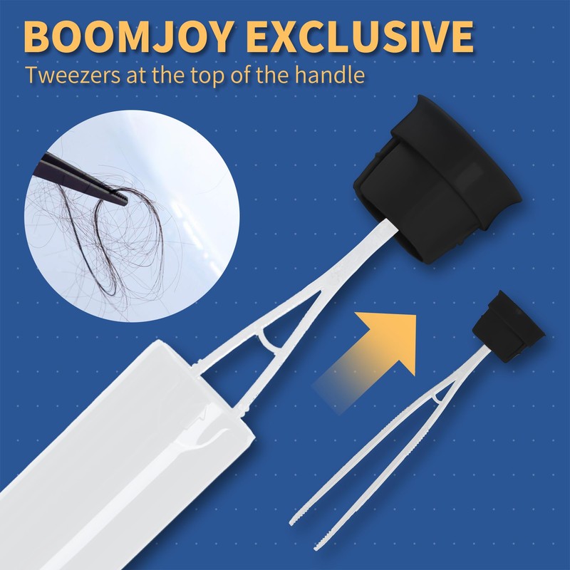 BOOMJOY - Escobilla de inodoro con soporte, cepillo para polvo
