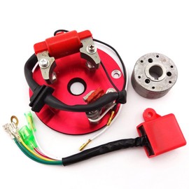 TC-Motor Racing Magneto Stator Red Rotor Ignition CDI Box Kit For 110cc 125cc 140cc Engine Chinese Lifan YX Pit Dirt Bike Motorcycle