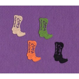 Unbranded COWBOY 2 BOOT 1 die cuts scrapbook cards
