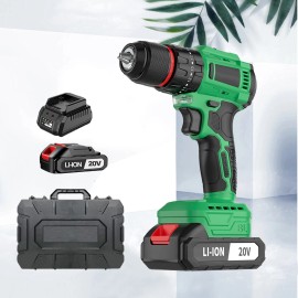 20V Brushless Cordless Drill/Driver w/2Ah Battery, 3/8" Chuck, 18+3P & 2-Speed