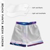Boys Swim Trunks Wolf Howling in Moon Night Beach Board