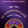 OVERTURE TPU Filament 1.75mm Flexible TPU Roll, 95A Soft 3D
