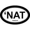 CafePress NAT Sticker White Oval Car Bumper Sticker