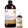 Hebbe - KIT de Aceite de Ricino 500 ml y Vitamina E Líquida 50 g 100% Puros, Hidratante y Antioxidante para Piel y Cabello