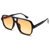 GLARDEFE Oversized Aviator Sunglasses for Women Men - Retro 70s