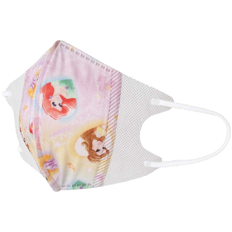 スケーター(Skater) 三層構造 不織布 立体 マスク M 子供用 25枚 ディズニー プリンセス