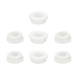 PATIKIL Silicone Rubber Grommet, 7 Pcs 1-1/4"(32mm) Drill Hole, 7/8"(22mm) Inner Dia. Top Hat Wire Gasket Rubber Hole Plug for Wiring Irrigation System Firewall, White
