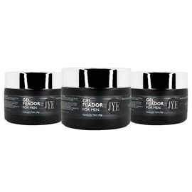 Kit Gel Fijador para Cabello, Alta fijación y exquisio aroma para Caballero, Gel de Larga duración sin residuos. Kit de 3 Frascos de Gel Fijador.