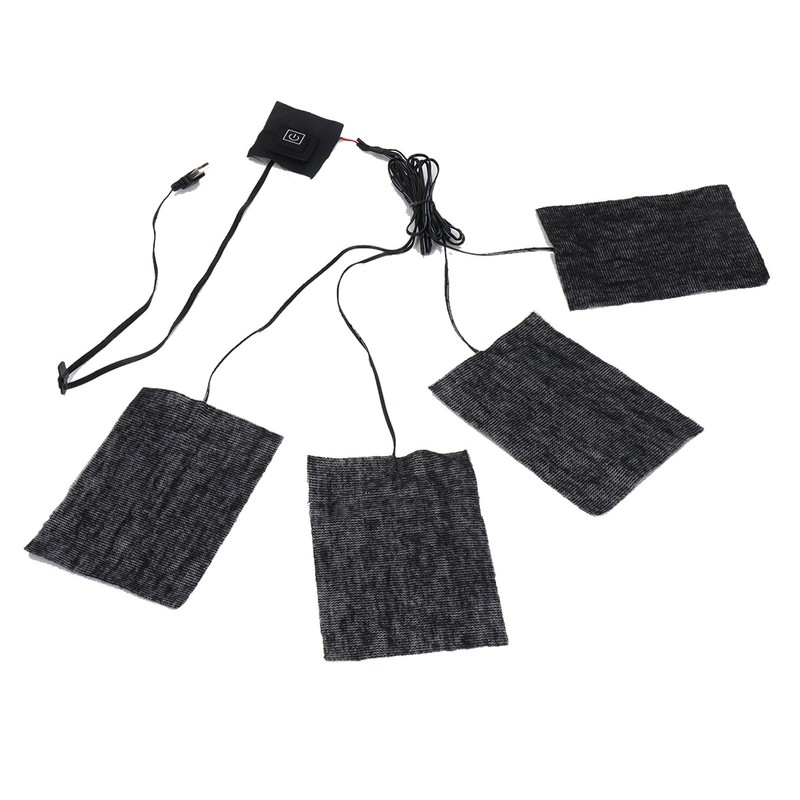 Clothing Electric Heating Pads Winter Camping Adjustable 3 Level Carbon