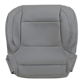 NLQR Front Bottom Replacement Seat Cover Microfiber Leather #H3C H2V or H2S Dark Ash Gray Compatible with Chevy Silverado Tahoe Suburban Sierra 2014 2015 2016 2017 2018 2019