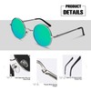 Retro Round Sunglasses Mens Womens Polarised,70s Retro Circle Hippie Glasses