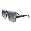 SP Sophia Collection Sparkling Crystal Square Frame Oversized Bling Rhinestone