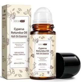 Cyperus Rotundus Oil Roll-On Essence 2.02 Fl Oz, Cyperus Rotundus Oil for Hair Removal, Natural Inhibits Hair Growth, Reduces Body Unwanted Hair Growth, Moisturizes & Soothes Skin, Shrink Pores