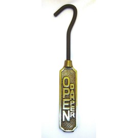Metal Fireplace Damper Pull with Solid Brass Handle