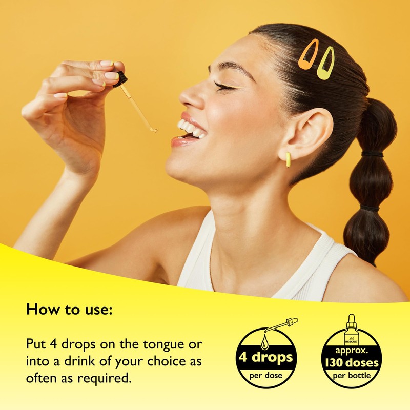 Rescue Remedy Dropper 20ml (Orange & Mango) Comfort & Reassurance,