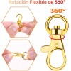 Baixi Gancho Para Llavero Macrame Dorado (50 Piezas + 50