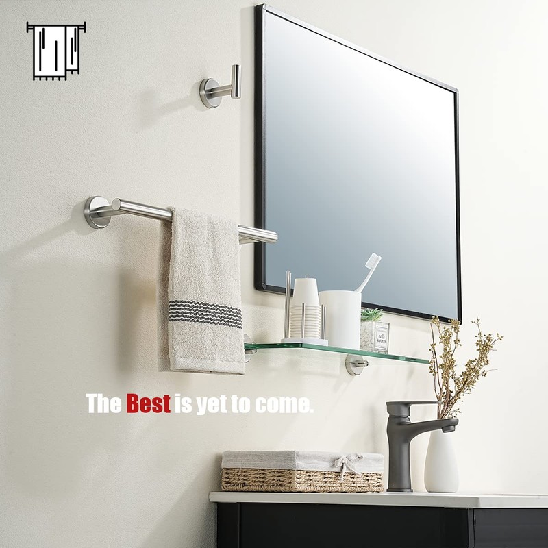 JQK Bathroom Towel Bar, 15 Inch 304 Stainless Steel Thicken