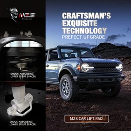 MZS 2 inch Front Leveling Kit, Upper and Lower Lift Strut Spacers Compatible with 2021 2022 2023 2024 2025 2026 Bronco 4WD