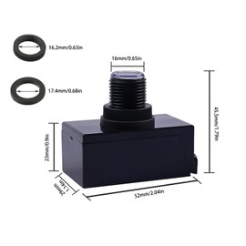 Meskliu AC110-240V Photocell Light Sensor,5A Dusk to Dawn Outdoor Photoelectric Light Control Switch,Hard-Wired Post Eye Light Control with Automatic Illumination Detection Circuit