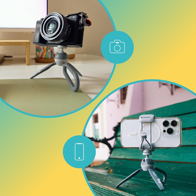 Jobby JB01839-BWW Mini Tripod, Handypod, Hand Grip for Video Recording,