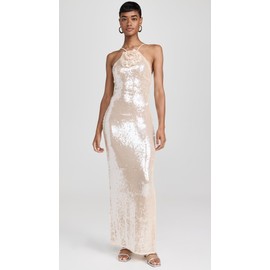 MISHA Women's Allegra Dress, Champagne Pink, M