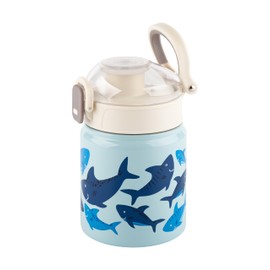 Stainless Steel Water Bottle, 400 ml, Children's Shark Design