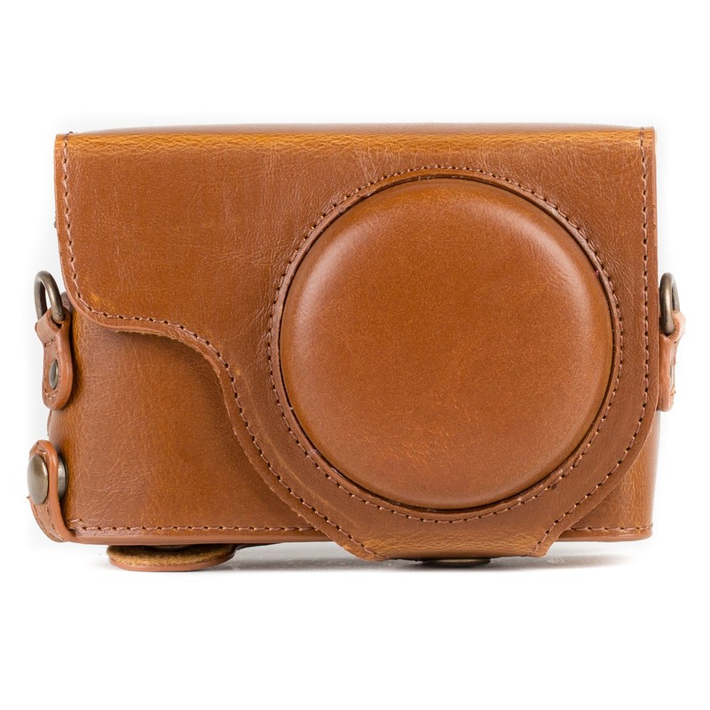 MegaGear MG1260 Ever Ready Leather Camera Case compatible with Panasonic