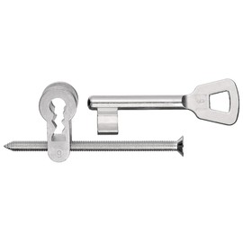 cyclingcolors 1 x Deadlock Insert for Mortise Locks, Key Facing Screw for Inserting into Mortise Locks, Prepared for Profile Cylinder, Closure 5