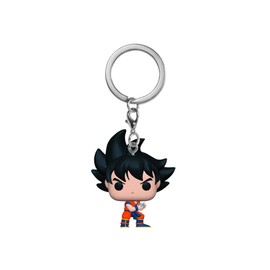 Funko Pocket Pop! Goku Keyring with Kamehameka, Black, Navy, Orange, Yellow