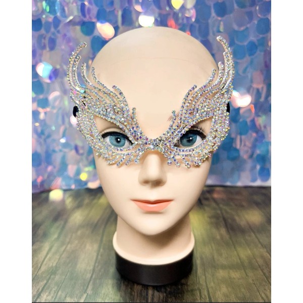 Masquerade Princess Rhinestone Venetian Mardi Gras Party Evening Prom Masquerade