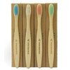 Bamboo Toothbrushes Kids Pack of 4 Kids Bamboo Toothbrushes, Biodegradeable