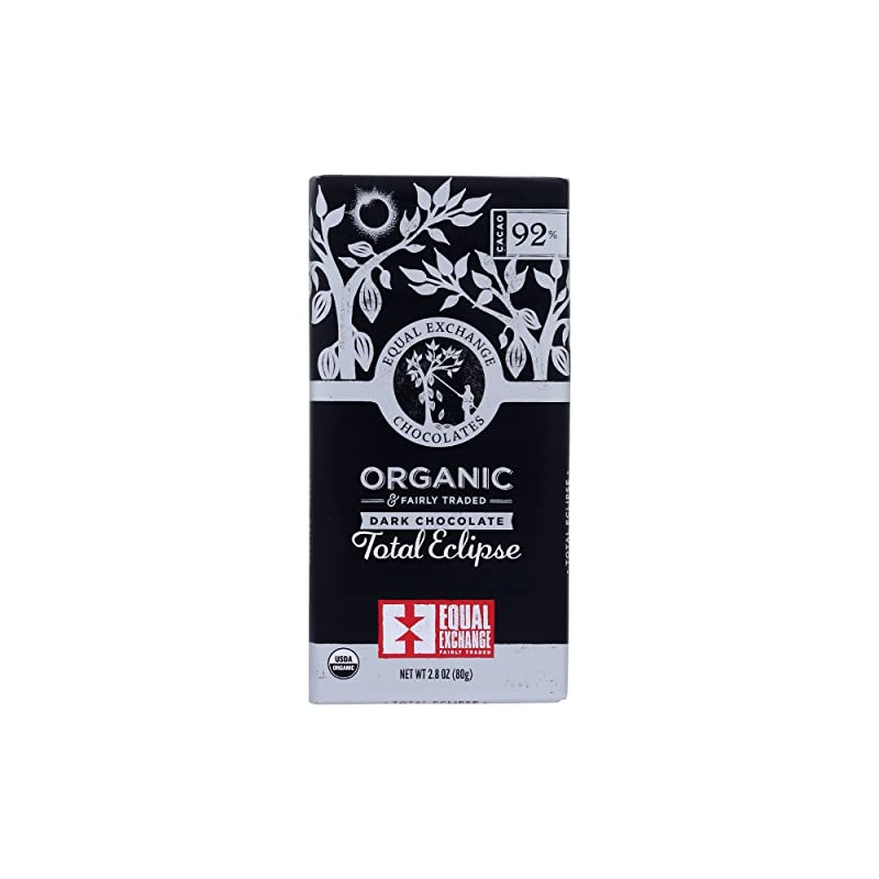 Equal Exchange, Organic Dark Chocolate, Total Eclipse, 92% Cacao, 2.8