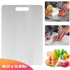 zd-usmarket Titanium Cutting Board 100% Stainless Double-Sided 12x18" in for