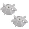 cyclingcolors 2 x Fan Wheel Electric Motor Plastic Compressor Fan