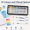 9PCS Travel Watercolour Set,Mini Watercolour Paint Set Travel WoodenPalette