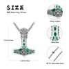 Twoowl Mjolnir Necklace Sterling Silver Viking Compass Pendant Thor Hammer