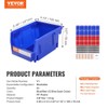 SucceBuy 24pcs Stackable Organizer Bin 30x18 Inch Standing Tiered Shelf
