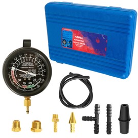 Punmew Vacuum Gauge Automotive Professional Vacuum Tester Fuel Pressure Tester Kit Automotive Vacuum Gauge