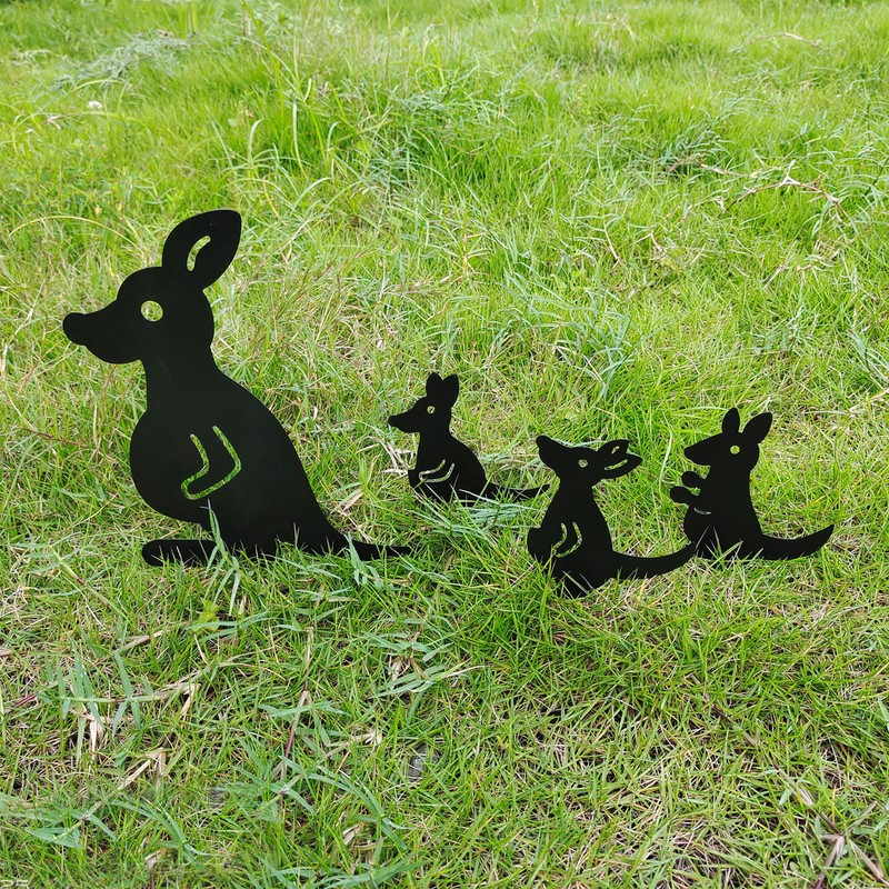 4pcs Iron Art Animal Decoration Ingenious Multi Purpose Kangaroo Plugin