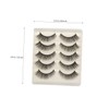 Baluue 5 Pair Boxed Fake Eyelashes Natural Look Long Thick
