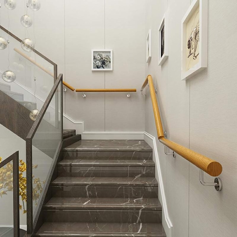Satin Stainless Steel Handrail Brackets 90mm DDA Approved Heavy Duty