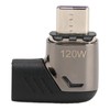 USB C Magnetic Adapter Right Angle with Light PD 120W