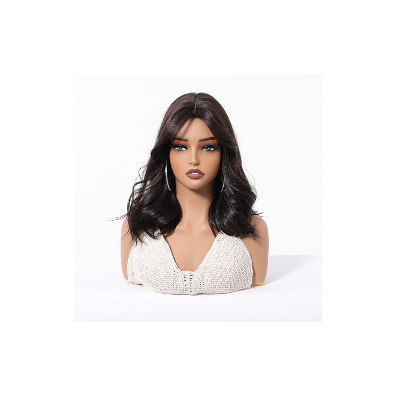 Peluca Bob Cabello Sintético Natural de 35cm, Estilo Moderno para