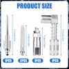 lasuroa 5pcs Grease Needle Accessory Set, Including 2 Grease Coupler